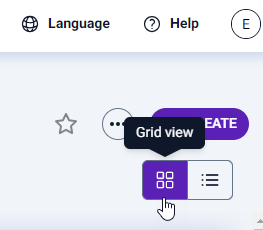 Alternate viewing your Folders as a grid or as a list.